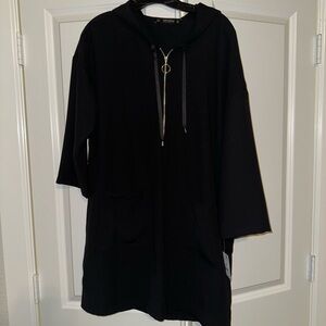 Zara zip up hoodie dress | Size Large